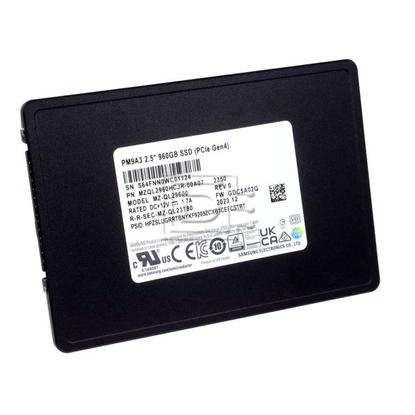 Samsung PM9A3 960GB PCIe Gen 4.0 (MZQL2960HCJR)