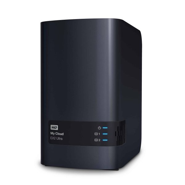 Western Digital My Cloud EX2 Ultra 3.5 Inch 2 bay My Cloud EX2 Ultra NAS, 0TB, Zwart (WDBVBZ0000NCH-EESN)