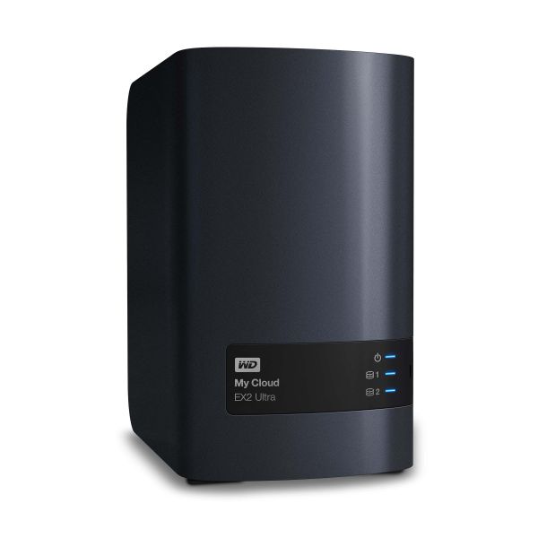 Western Digital My Cloud EX2 Ultra 3.5 Inch 2 bay My Cloud EX2 Ultra NAS, 0TB, Zwart (WDBVBZ0000NCH-EESN)