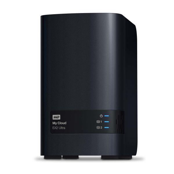 Western Digital My Cloud EX2 Ultra 3.5 Inch 2 bay My Cloud EX2 Ultra NAS, 0TB, Zwart (WDBVBZ0000NCH-EESN)