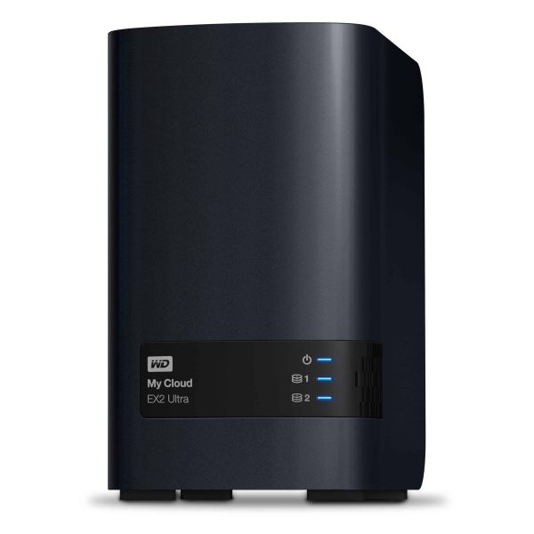 Western Digital My Cloud EX2 Ultra 3.5 Inch 2 bay My Cloud EX2 Ultra NAS, 8TB, Zwart (WDBVBZ0080JCH-EESN)