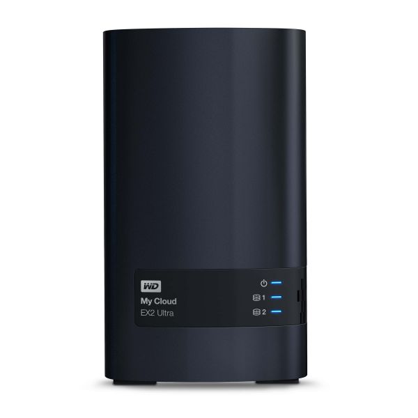 Western Digital My Cloud EX2 Ultra 3.5 Inch 2 bay My Cloud EX2 Ultra NAS, 8TB, Zwart (WDBVBZ0080JCH-EESN)