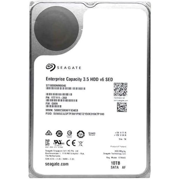 Seagate Enterprise Capacity ST10000NM0046 10TB 7.2K RPM SATA 6Gb/s 512e 3.5in Hard Drive (ST10000NM0046)