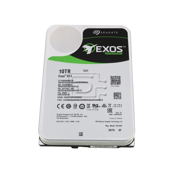 Seagate Exos X14 ST10000NM0478 10TB 7.2K RPM SATA 6Gb/s 512e 3.5in Hard Drive (ST10000NM0478)