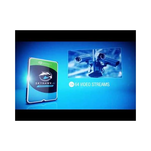 Seagate SkyHawk interne harde schijf 12 TB 7200 RPM 256 MB 3.5" SATA III (ST12000VX0008)