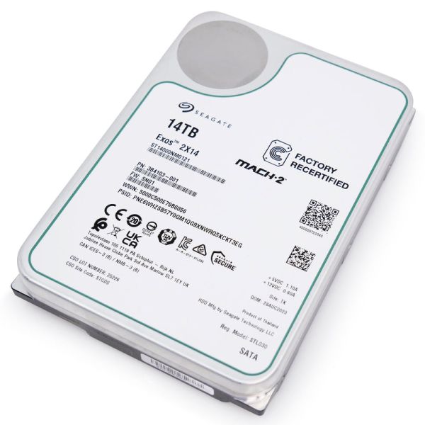 Seagate Exos 2X14 14TB 7.2K RPM SATA Hard Drive (ST14000NM0121)