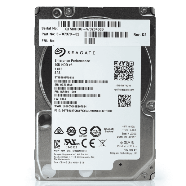 Seagate Enterprise Performance ST1800MM0018 1.8TB 10K RPM SAS 12Gb/s 512e 128MB 2.5 Hard Drive (ST1800MM0018)