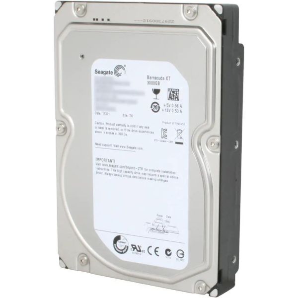 Seagate Barracuda XT 3TB 7.2K RPM SATA 3.5 Hard Drive (ST33000651AS)