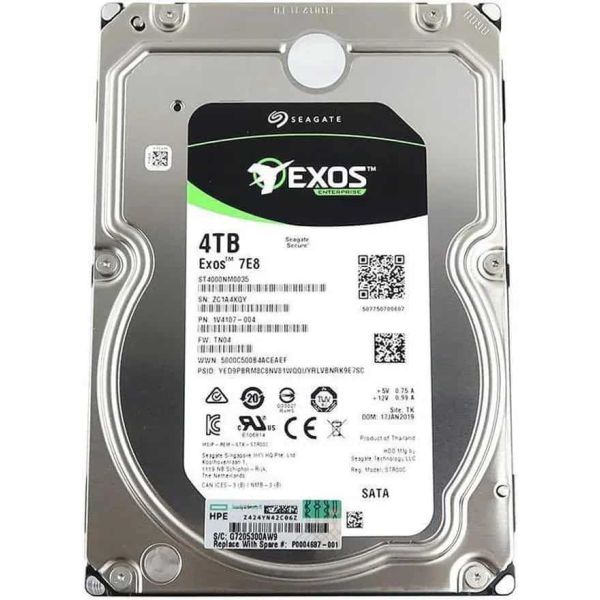 Seagate Exos 7E8 ST4000NM0035 4TB 7.2K RPM SATA 6Gb/s 512n 128MB 3.5 Hard Drive (ST4000NM0035)