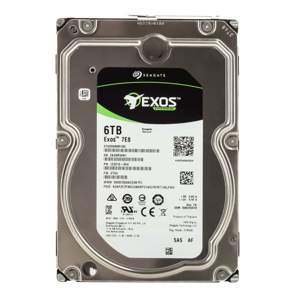 Seagate Exos 7E8 ST6000NM0195 6TB 7.2K RPM SAS 12Gb/s 512e 256MB 3.5 SED Hard Drive (ST6000NM0195)