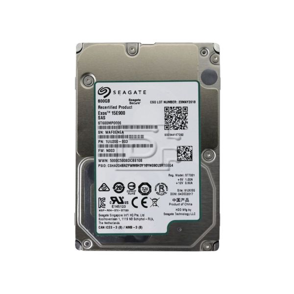 Seagate Exos 15E900 ST600MP0006 600GB 15K RPM SAS 12Gb/s 512n 256MB 2.5 Hard Drive (ST600MP0006)