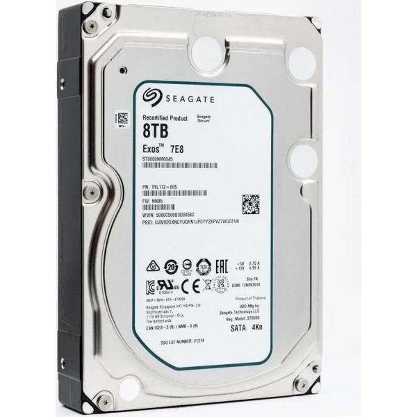 Seagate Exos 7E8 ST8000NM0045 8TB 7.2K RPM SATA 6Gb/s 4Kn 256MB 3.5 Hard Drive (ST8000NM0045)