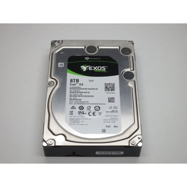 Seagate Exos 7E8 ST8000NM0095 8TB 7.2K RPM SAS 12Gb/s 4Kn 256MB 3.5 SED Hard Drive (ST8000NM0095)