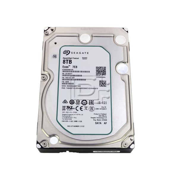 Seagate Exos 7E8 ST8000NM0105 8TB 7.2K RPM SATA 6Gb/s 512e 256MB 3.5 SED Hard Drive (ST8000NM0105)