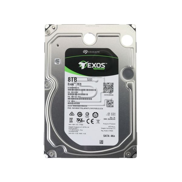 Seagate Exos 7E8 ST8000NM0115 8TB 7.2K RPM SATA 6Gb/s 4Kn 256MB 3.5 SED Hard Drive (ST8000NM0115)