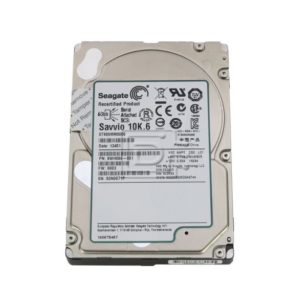 Seagate Savvio 10K.6 ST900MM0006 900GB 10K RPM SAS 6Gb/s 64MB 2.5 Hard Drive (ST900MM0006)