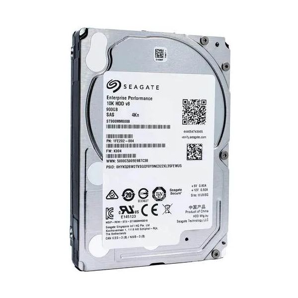 Seagate Enterprise Performance ST900MM0008 1FE202-004 900GB 10K RPM SAS 12Gb/s 4Kn 2.5in Hard Drive (ST900MM0008)