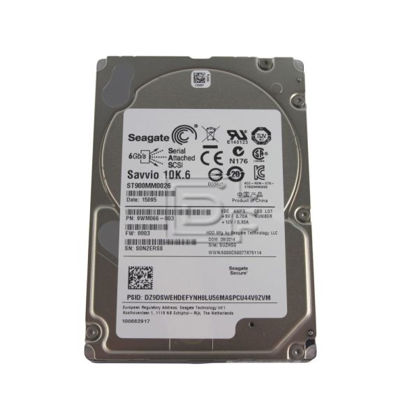 Seagate Enterprise Performance ST900MM0038 900GB 10K RPM SAS 12Gb/s 4Kn 128MB 2.5 SED Hard Drive (ST900MM0038)