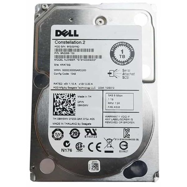 Seagate Constellation.2 ST91000640SS 1TB 7.2K RPM SAS 6Gb/s 64MB 2.5 Hard Drive (ST91000640SS)