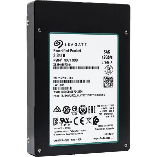 Seagate Nytro 3331 XS3840SE70004 3.84TB SAS 12Gb/s 2.5in Solid State Drive (XS3840SE70004)