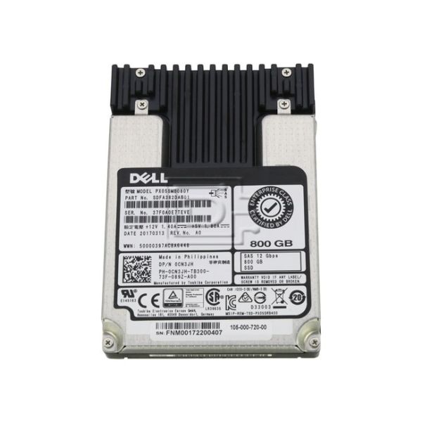 Toshiba G14 0CN3JH 800GB 10 DWPD SAS-3 12Gb/s MLC 2.5in Solid State Drive (0CN3JH_DELLG14)