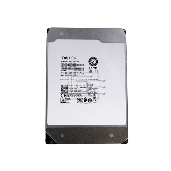 Toshiba / Dell MG08 MG08SCA16TEY HDEPN40DAB51 16TB 7.2K RPM SAS 12Gb/s 512e 3.5in Hard Drive (8MG73-MG08SCA16TEY)