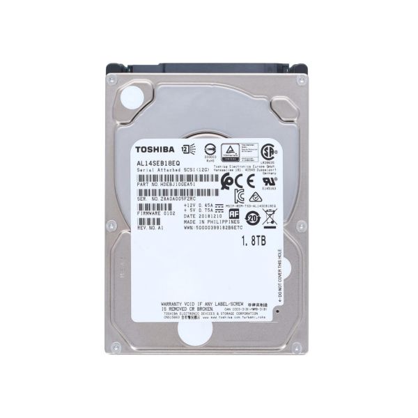 Toshiba AL14SEB 1.8TB 10K RPM SAS 12Gb/s 2.5in Hard Drive (AL14SEB18EQ)