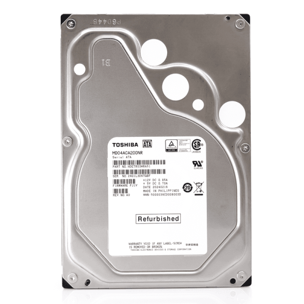 Toshiba MD04 2TB 7.2K SATA 3.5in Hard Drive (MD04ACA200NR)