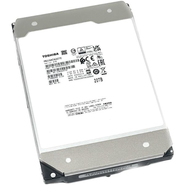 Toshiba MG10 MG10ACA20TE 20TB 7.2K RPM SATA 6Gb/s 512e 3.5in Refurbished HDD (MG10ACA20TE-REF)