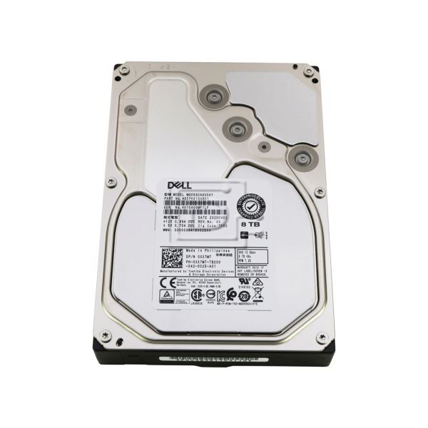 Toshiba MG06SCA 8TB 7.2K RPM SAS 3.5in Hard Drive (XX7MT-MG06SCA800AY)