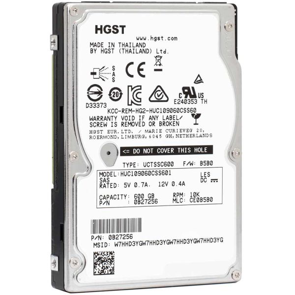 Western Digital HGST Ultrastar C10K900 HUC109060CSS601 600GB 10K RPM SAS 6Gb/s 2.5 Hard Drive (HUC109060CSS601)