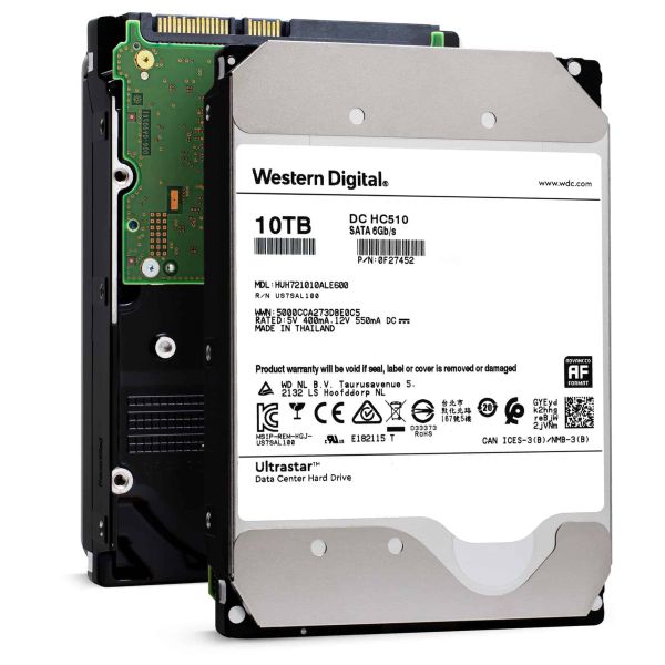 Western Digital HGST Ultrastar He10 HUH721010ALE601 0F27453 10TB 7.2K RPM SATA 6Gb/s 512e 256MB 3.5 SED Power Disable Pin Hard D (HUH721010ALE601-0F27453_PWR)
