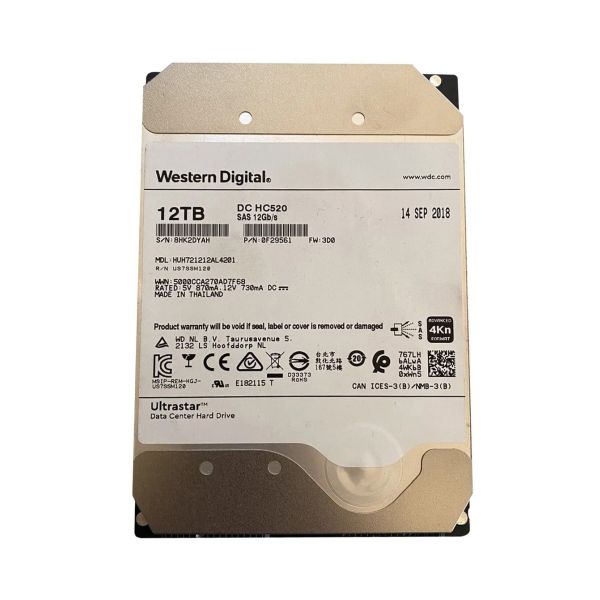Western Digital HGST Ultrastar He12 HUH721212AL4201 12TB SAS (HUH721212AL4201)