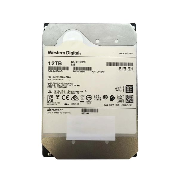 Western Digital Fujitsu / Western Digital Ultrastar He12 HUH721212AL5204 0F29545 12TB 7.2K RPM SAS 12Gb/s 512e SE 3.5in Hard Dri (HUH721212AL5204)