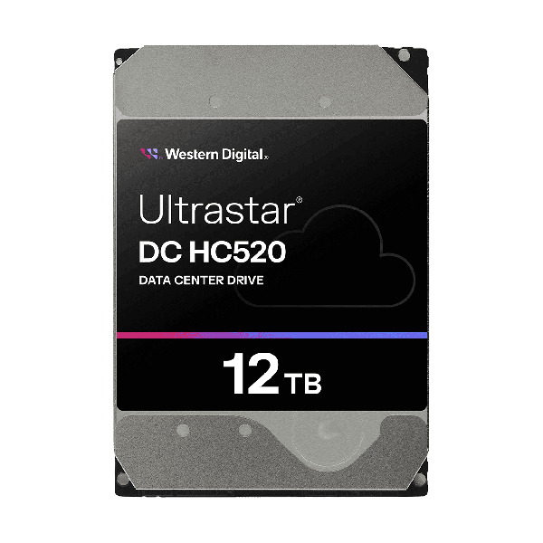 Western Digital Ultrastar DC HC520 HUH721212ALE604 0F29597 12TB 7.2K RPM SATA 6Gb/s 512e SE Power Disable Pin 3.5in Hard Drive (HUH721212ALE604-0F29597_PWR)