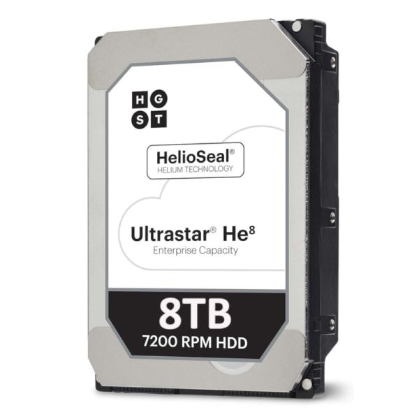 Western Digital Ultrastar He8 HUH728080ALE601 0F23763 8TB 7.2K RPM SATA 6Gb/s 512e 3.5in Hard Drive (HUH728080ALE601)