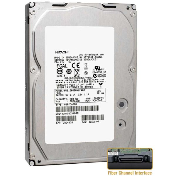 Western Digital HGST / Western Digital Ultrastar 15K600 HUS156060VLF400 0B23666 600GB 15K RPM FC 4Gb/s 512n 3.5in Hard Drive (HUS156060VLF400)