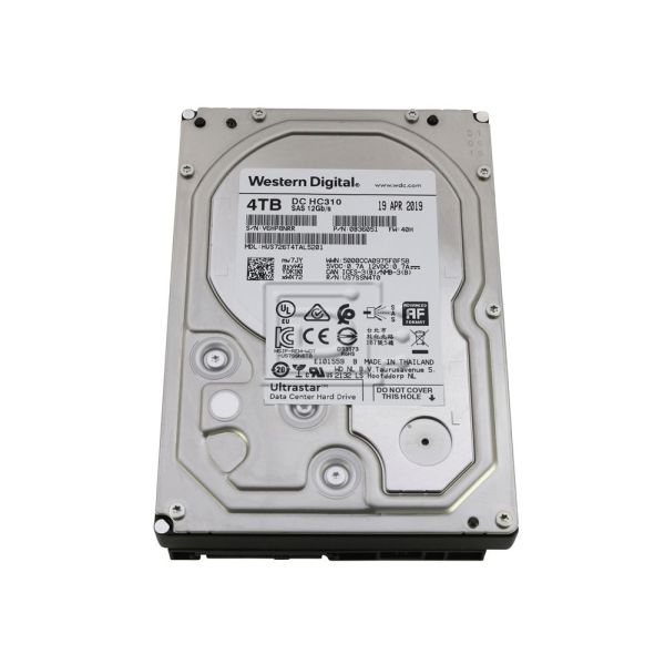 Western Digital HGST Ultrastar 7K6000 HUS726040AL4215 0F22824 4TB 7.2K RPM SAS 12Gb/s 4Kn 128MB 3.5 TCG-FIPS Hard Drive (HUS726040AL4215)