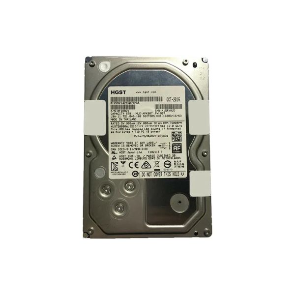 Western Digital HGST Ultrastar 7K6000 HUS726060AL5215 0F22821 6TB 7.2K RPM SAS 12Gb/s 512e 128MB 3.5 TCG-FIPS Hard Drive (HUS726060AL5215)