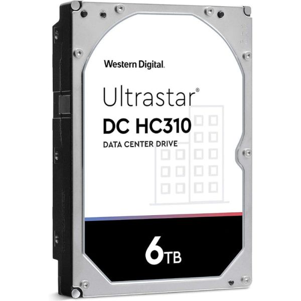 Western Digital Ultrastar DC HC310 HUS726T6TALE6L4 0B36039 6TB 7.2K RPM SATA 6Gb/s 512e/4Kn 256MB 3.5 SE FastFormat Hard Drive (HUS726T6TALE6L4-0B36039_PWR)