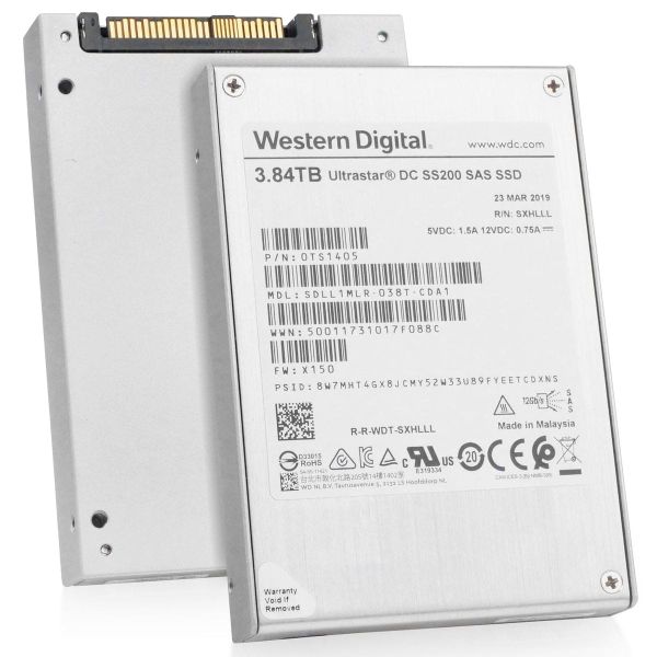 Western Digital Ultrastar DC SS200 3.84TB SAS (SDLL1MLR-038T-CDA1-0TS1405)