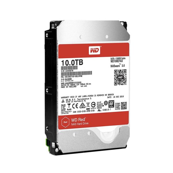 Western Digital Red 10TB 3.5" NAS Hard Drive (WD100EFAX)