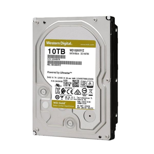 Western Digital Gold 10TB 7.2K SATA 6Gb/s 3.5" Enterprise (WD102KRYZ)