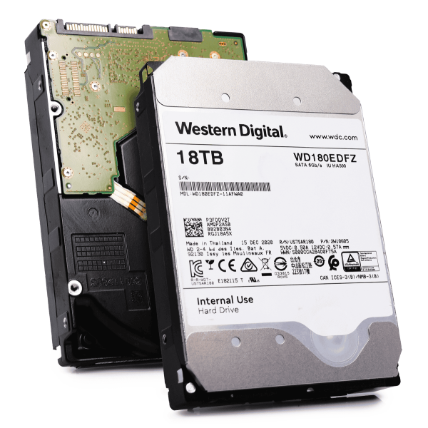 Western Digital WD180EDFZ 18TB 5.4K RPM SATA 3.5" Recertified Hard (WD180EDFZ-REC)