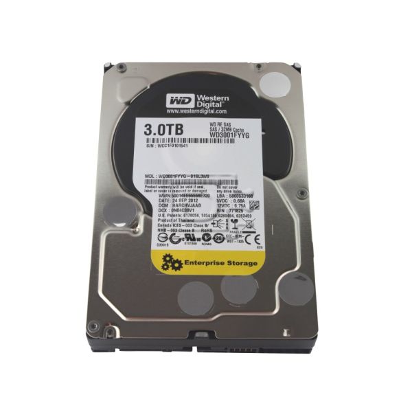 Western Digital Re 3TB 7.2K RPM SAS 6Gb/s 32MB Hard Drive (WD3001FYYG)