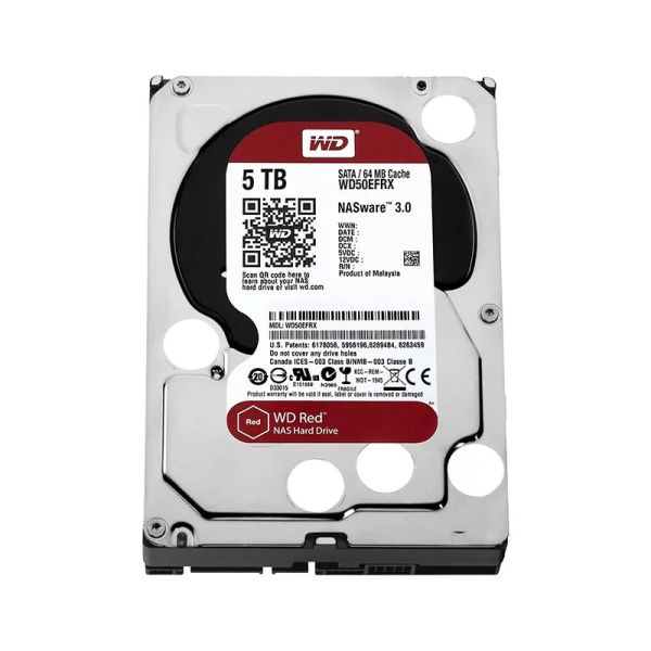 Western Digital Red WD50EFRX 5TB 5.4K RPM SATA 6Gb/s 3.5 Hard Drive (WD50EFRX)