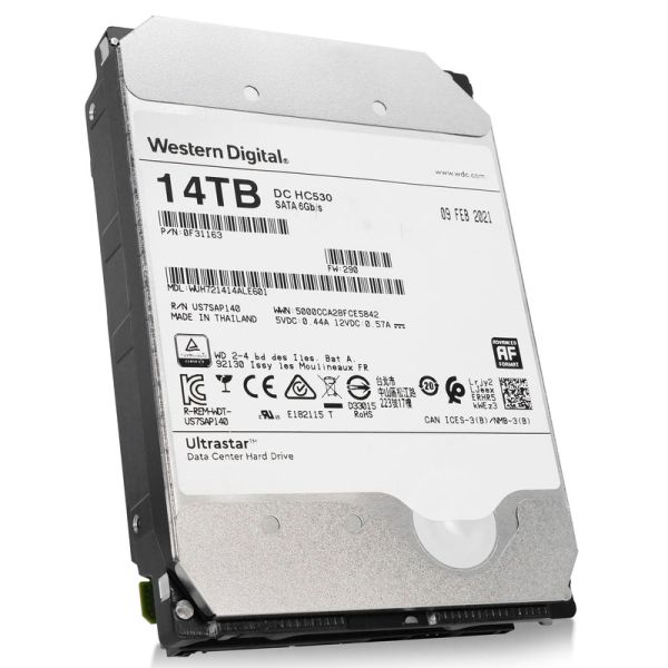 Western Digital Ultrastar DC HC530 14TB SATA Hard Drive (WUH721414ALE601_PWR)