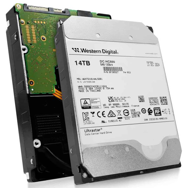 Western Digital Ultrastar DC HC550 14TB SAS 3.5in Hard Drive (WUH721814AL5201)
