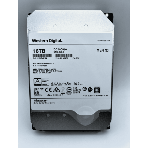Western Digital Ultrastar DC HC550 16TB Enterprise (WUH721816ALE6L4)