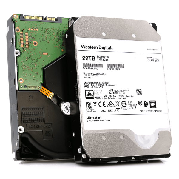 Western Digital Ultrastar DC HC570 22TB 7.2K SATA 3.5in (WUH722222ALE604-0F48290_PWR)